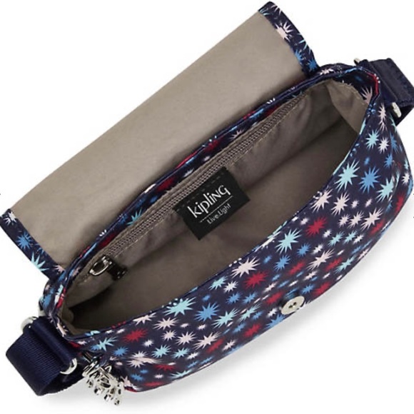 NWT Kipling Sabian Mini Crossbody Bag With Funky Stars 7.75''L X 5.75''H X3.25”W - Picture 3 of 12